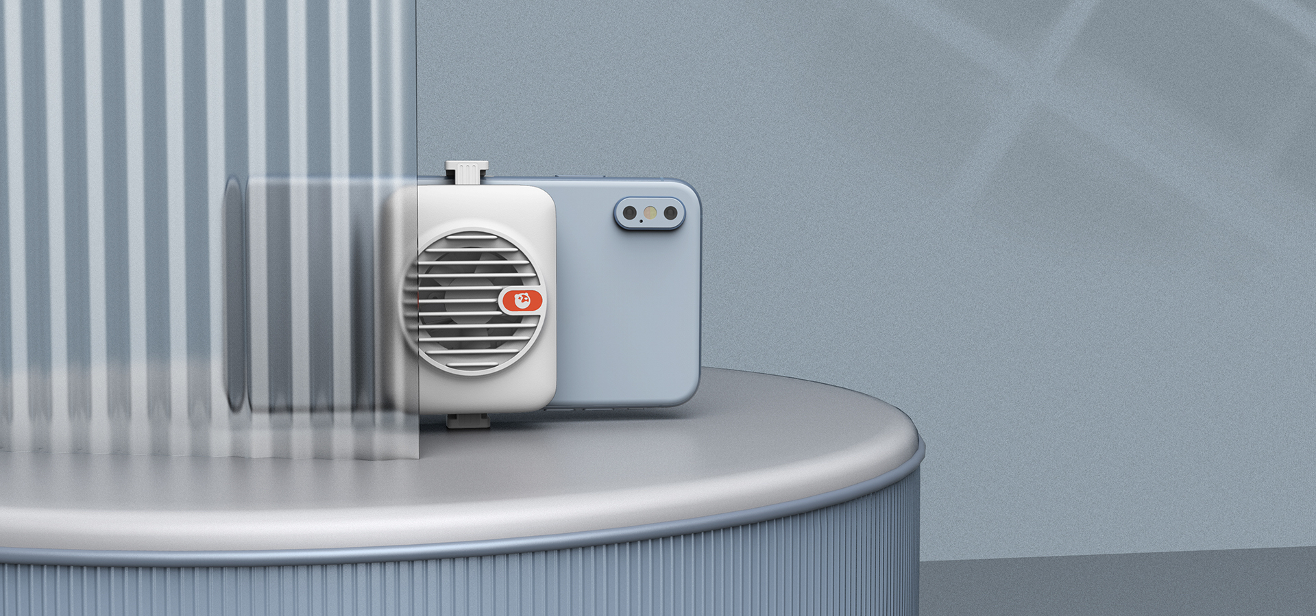 元氣熊 極簡風(fēng)手機散熱器